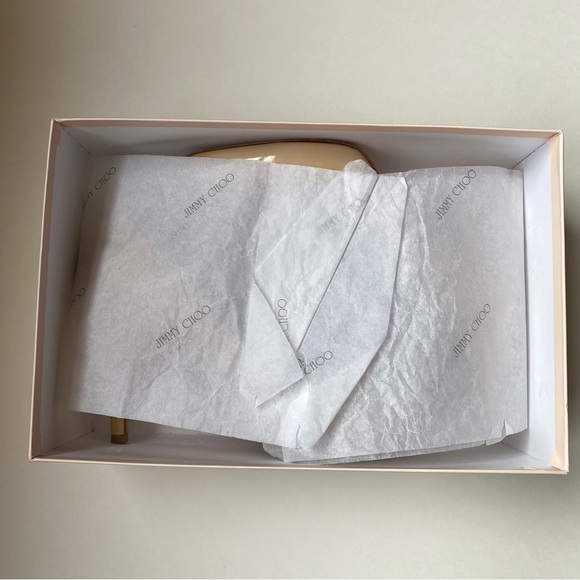 Nude Patent Leather Tapered Round Toe Vikki Pumps - Picture 8 of 13